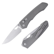 Real Steel Griffin Ultimatum Titan, Vanax Satin Button lock RE-7131T2 - KNIFESTOCK