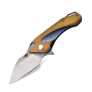 Bestech GOBLIN CPM-S35VN, Stone Wash+Satin, Titanium, Gold+Blue BT1711B - KNIFESTOCK