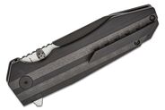 Petrified Fish PFP08 Mocado Black Stonewash K110 Carbon Fiber &amp; Black G10 PFP08C - KNIFESTOCK
