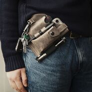MKM EDC BELT ORGANIZER SHEATH – GREY 100% VEGETABLE TANNED LEATHER IN TUSCANY MK BOLS-1 - KNIFESTOCK