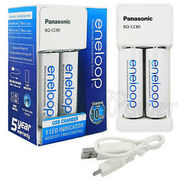 Caricabatterie Panasonic Eneloop BQ-CC80 USB + 2 x R6 Eneloop 2000 mAh K-KJ80MCC20USB - KNIFESTOCK
