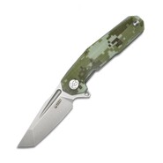 Kubey Carve Liner Lock Folding Knife Camo G10 Handle KB237H - KNIFESTOCK