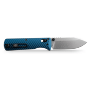 Vosteed Vombat M390 Stonewash Aluminum Steel Blue A4103 - KNIFESTOCK
