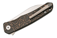 QSP Knife Otter, S35VN Blade, Copper Foil Carbon Fiber Handle QS140-B1 - KNIFESTOCK