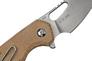 MKM ISONZO M390 Natural canvas micarta BÖHLER M390 MK FX03M-1NC - KNIFESTOCK