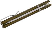 MKM MIURA – CPM Magnacut SW bld - SOLID Green Alu hdl, BUTTON LOCK - REV. S/S CLIP MK MI-AG - KNIFESTOCK
