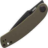 KUBEY Momentum Sherif Manganas Design Liner Lock Front Flipper Couteau Pliant Manche Vert G10 KU344B - KNIFESTOCK