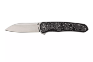 QSP Knife Otter, Satin CPM S35VN BLADE, Aluminum Foil CF Handle QS140-A1 - KNIFESTOCK