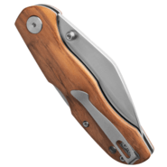 Petrified Fish PFE12 Skalor Satin 154CM Olive wood PFE12OWOS - KNIFESTOCK