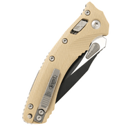 Microtech AMPHIBIAN RAM-LOK BLACK P/S G-10 TAN 137RL-2FLGTTA - KNIFESTOCK