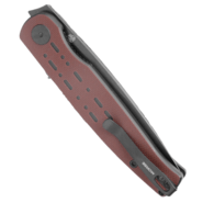 Petrified Fish PFE07 Morse Black Stonewashed 154CM Red with Black G10 PFE07RDW - KNIFESTOCK
