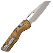 Microtech MSI S/E STONEWASH STANDARD FRAG ALUMINUM TAN 210-10FRTA - KNIFESTOCK