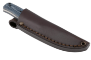 Brisa PK70Fx - Bluejeans micarta 12C27 Scandi Sheath Bobtail 80 Leather BR-461-66678-1550 - KNIFESTOCK