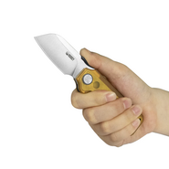 Kubey Boxer Satin 14C28N ,Ultem with Diagonal Milling KU407C - KNIFESTOCK