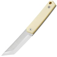 Brisa Kwaiken 90-Ivory micarta M390 Scandi Kwaiken sheath - cognac BRS-332-66149-66148 - KNIFESTOCK