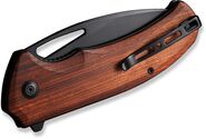 Sencut Phantara Guibourtia Wood HandleBlack 9Cr18MoV BladeLiner Lock S23014-4 - KNIFESTOCK
