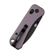 WE Purple Aluminum HandleBlack Stonewashed CPM S35VN BladeCrossbar Lock WE2307 - KNIFESTOCK