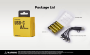 Nitecore USB-C rechargeable 14500 Li-ion Battery, Capacity 2400mAh ,Voltage 1.5V - KNIFESTOCK