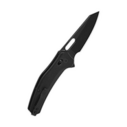 QSP Knife Emu Pocket knife Blade:14C28N, black, Black coarse G10 QS164-C2  - KNIFESTOCK