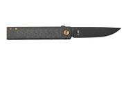 Fox Knives FOX CHNOPS FOLDING KNIFE STAINLESS STEEL M390 PVD BLADE,CARBON FIBER 3K HANDLE FX-543 CFB - KNIFESTOCK