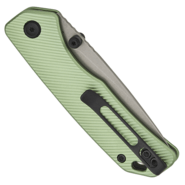 Vosteed Marten 154CM Stonewash Aluminium Vert A1602 - KNIFESTOCK