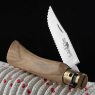 OLD BEAR® M - STAINLESS STEEL, OLIVE HANDLE, SERRATED BLADE 9337/19_LU - KNIFESTOCK