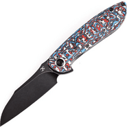 Kansept Prometheus Blackwash CPM S35VN White Blue Red Nebula Carbon Fiber K1040A2 - KNIFESTOCK