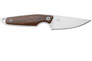 MKM MAKRO 1 – M390 SATIN DROP POINT Fixed bld, SANTOS WOOD hdl, +POCKET LEATHER SHEATH MK MA01-S - KNIFESTOCK