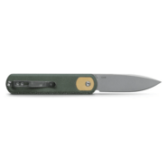 Vosteed Corgi 14C28N Stonewash Green Micarta CG3SVM3 - KNIFESTOCK