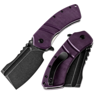 Kansept XL Korvid Black TiCn Coated 154CM Purple G10 T1030A4 - KNIFESTOCK