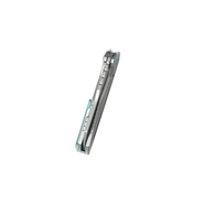 KUBEY Atlas Beadblasted M390 Blade Gray Titanium Framelock KB290E - KNIFESTOCK