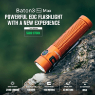 Olight Customized 4000mAh 3.6V 21700 Rechargeable lithium-ion Battery (Included - KNIFESTOCK