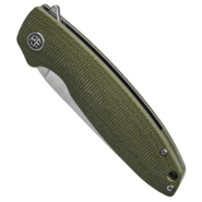 Petrified Fish PFB01 Terra Stonewashed D2 Green Micarta PFB01GRMW - KNIFESTOCK
