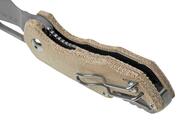 MKM ISONZO M390 Natural canvas micarta BÖHLER M390 MK FX03M-2NC - KNIFESTOCK