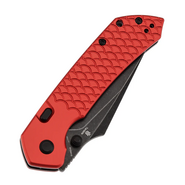 Tenable Knives Fenrir Blackwash Nitro V, Röd Anodiserad Aluminium + Fiskfjäll - KNIFESTOCK