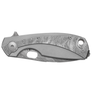 Viper LILLE DAMASCO Bjorkmans Twist Pattern, TITANIUM w damascus overlay VA5964TI - KNIFESTOCK