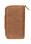 Portofel cu fermoar din piele vintage GreenBurry 1815-25 - KNIFESTOCK