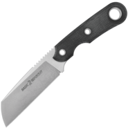 Viper BASIC2 Sheepfoot Stonewash D2, Black Canvas Micarta, Kydex VT4032CB - KNIFESTOCK