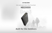 Nitecore NB20000 GEN3 Power Bank, Carbon Fiber - KNIFESTOCK