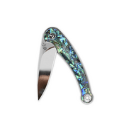 QPS Dolphin 14C28N, spegelpolerad, Handtag: Abalone QS161-D - KNIFESTOCK