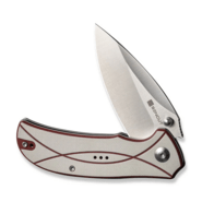 Sencut Hyrax Ivory / Red G10 Handle Satin Finished 9Cr18MoV BladeLiner Lock S23 - KNIFESTOCK