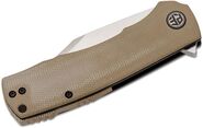 Petrified Fish PFP03 Victor Satin K110 khaki Micarta PFP03KMS - KNIFESTOCK