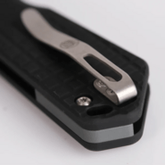 Vosteed Hedgehog S35VN Bead Blasted &amp; Brushed Black  Aluminum A1304 - KNIFESTOCK