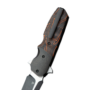 Bestech FREEFALL S35VN, Black stonewashed+Flat satin, Titanium+Black Orange G10, Black BT2007B - KNIFESTOCK