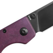 KIZER Original Button Lock Knife Red Richlite Handle V3605C3 - KNIFESTOCK