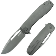 KUBEY Supercell Darkwashed 14C28N Blade Darkblast Titanium Linerlock KU353C - KNIFESTOCK