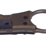Fox Knives FOX/BASTINELLI BLACKBIRD COUTEAU PLIANT ACIER INOXYDABLE ELMAX PVD LAME, CADRE TITANE VER - KNIFESTOCK