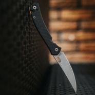 Giant Mouse ACE Bleecker Carbon Fiber &amp; Titanium / Satin Magnacut - KNIFESTOCK