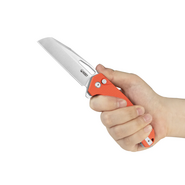 Kubey 10-8 Satin 14C28N ,Orange G10 KU363B - KNIFESTOCK