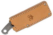 GIANT MOUSE GMF1-P,4mm N690 PVD Stonewashed / Natural Leather Sheath GM-K-GMF1-P - KNIFESTOCK